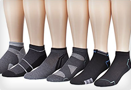 Mens 6-pack Low Cut Athletic Socks