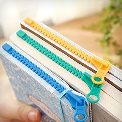 Novelty Zipper Bookmarks