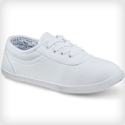 Plain White Canvas Shoes