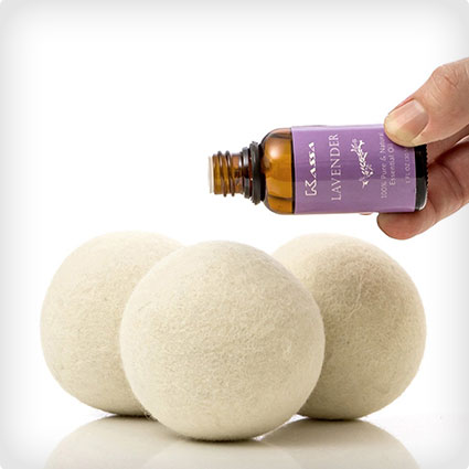 Wool Dryer Balls with Pure Essential Lavender Oil