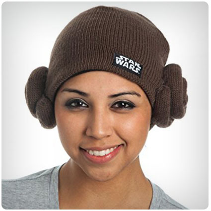 Star Wars Princess Leia Hair Buns Knit Beanie