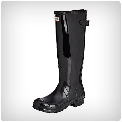 Hunter Womens Original Back Adjustable Gloss Rain Boot
