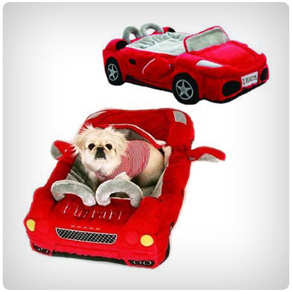 Ferrari Furarri Red Car Dog Bed
