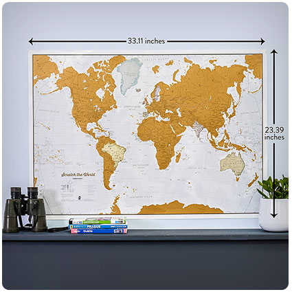 Scratch the World® Scratch Off Wall Map