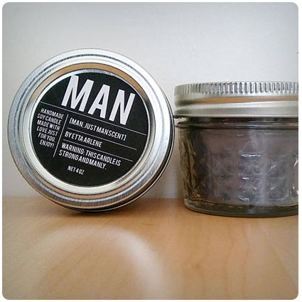 Man Scented Soy Candle