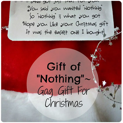 Gift of “Nothing”