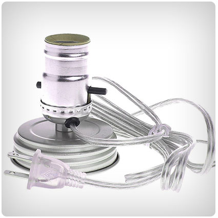 Mason Ball Jar Light/Lamp Adapter Kit