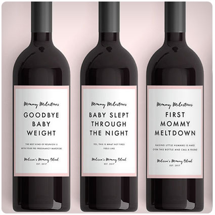 New Mom Gift Wine Labels