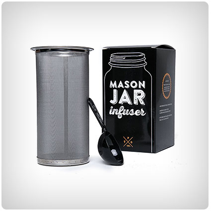 Mason Jar Infuser Filter Cold Brew Coffee Tea Maker