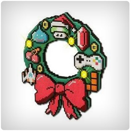 8-bit LED Christmas Wreath