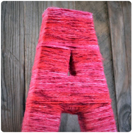 Yarn Wrapped Letter Tutorial