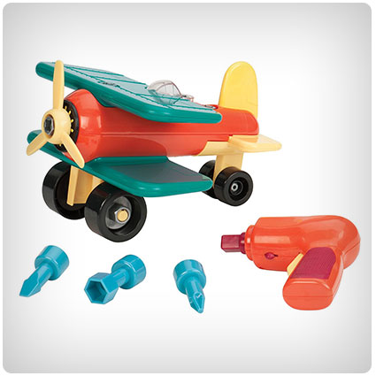 Battat Take-A-Part Toy Vehicles Airplane Green