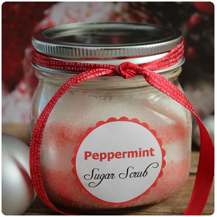 Peppermint Sugar Scrub In A Jar
