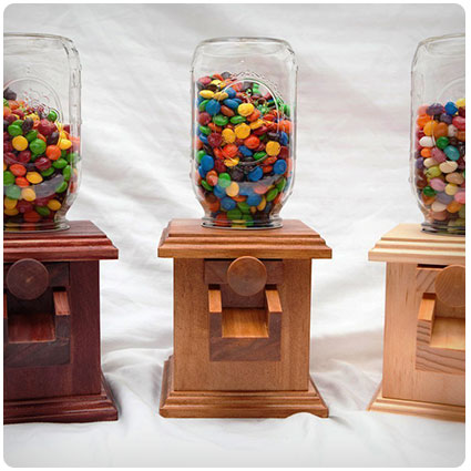 Handmade Wooden Candy Dispenser