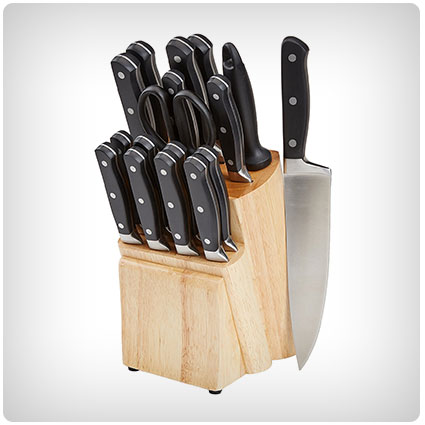 AmazonBasics Premium Knife Block Set