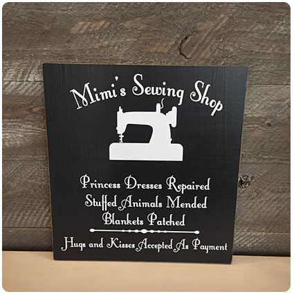 Mimi's Sewing Room Sign
