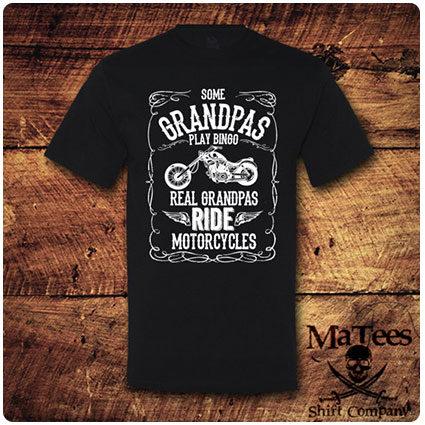 Real Grandpas Ride Motorcycles T-Shirt
