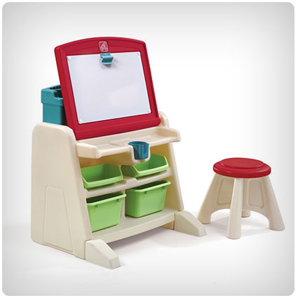 Step2 Flip and Doodle Desk with Stool Easel