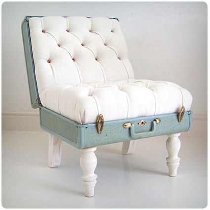 Vintage Suitcase Chair & Pet Bed