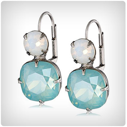 Sorrelli Cushion-Cut Crystal Antique-Style Drop Earrings