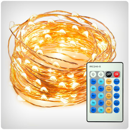 LED String Lights Dimmable with Remote Control