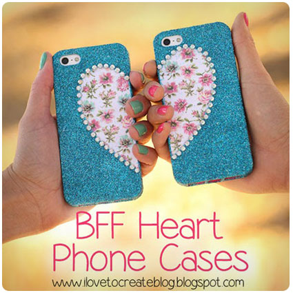Bff Heart Matching Phone Cases