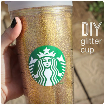 DIY Glitter Cup
