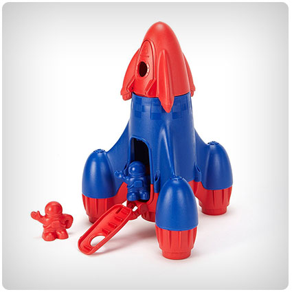 Green Toys Rocket with Astronauts Toy Vehicle Playset