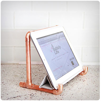 Diy Copper Pipe iPad Holder