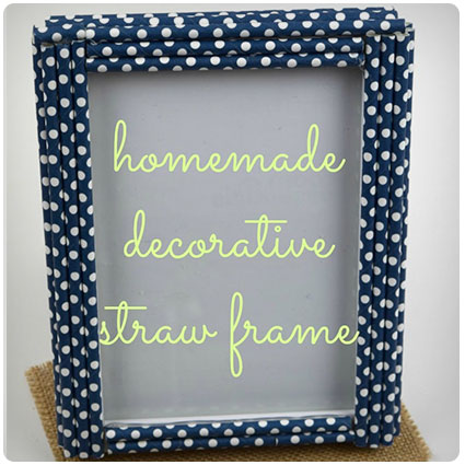 Homemade Decorative Straw Frame