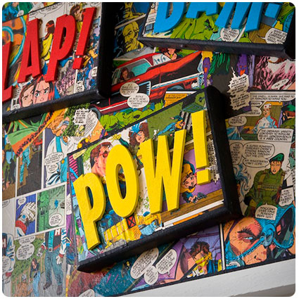 Comic Book Craft: Diy Superhero Canvas