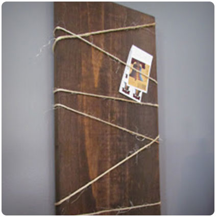 Wood Hanging Note Board