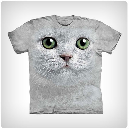 The Mountain Green Eyes Cat Short Sleeve T-Shirt