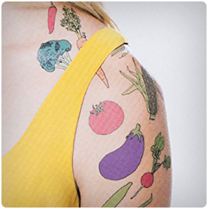 Tattly Temporary Tattoos Vegetable Set
