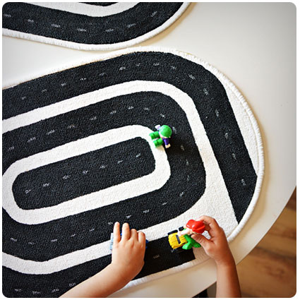 Diy Racetrack Mat For Kids