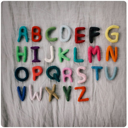 Wool Alphabet Diy