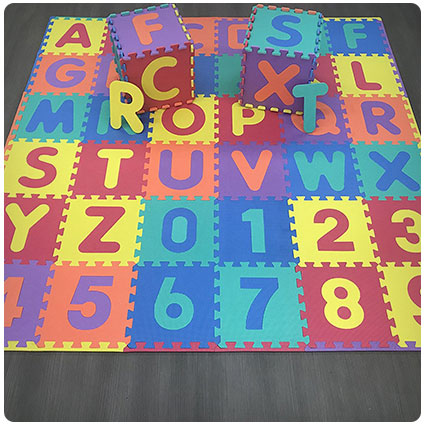 Alphabet & Numbers Interlocking Puzzly Play Mats