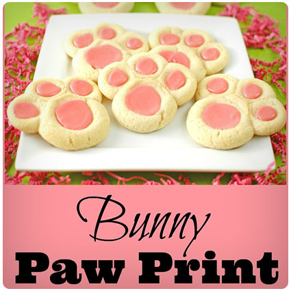 Bunny Paw Print Cookies Tutorial