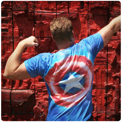 Captain America Tie Dye Avengers Shirt