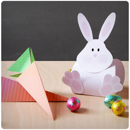 Diy Easter Bunny and Carrot Boxes