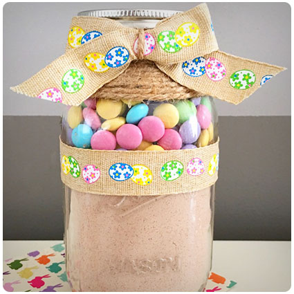 Diy Easter M&M Cookies in a Jar