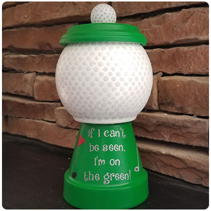 Diy Golf Themed Candy/Money Jar