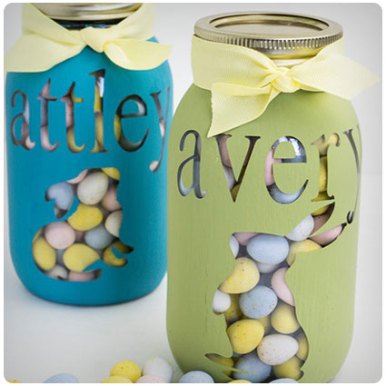 Diy Personalized Easter Mason Jar Tutorial