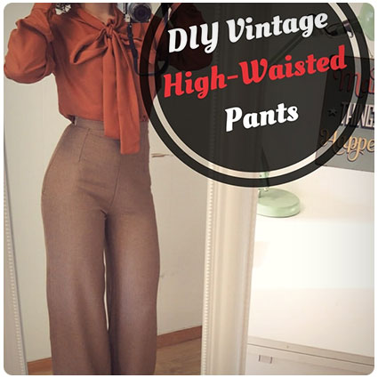 Diy Vintage High-Waisted Pants