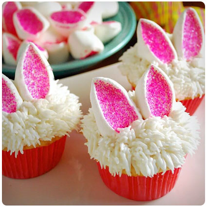 Easter Bunny Cupcakes Tutorial