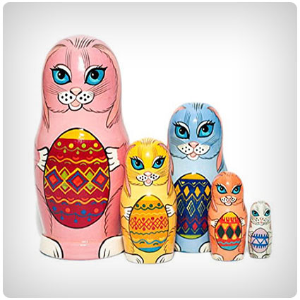 Easter Bunny Nesting Dolls For Kids
