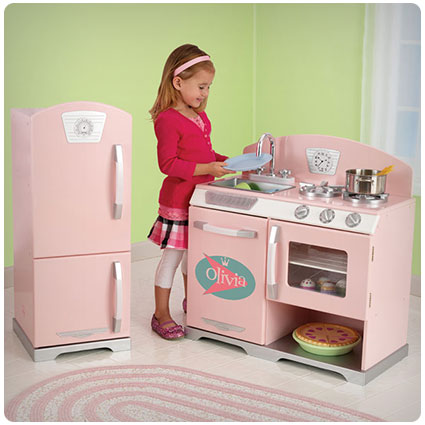 KidKraft Personalized Pink Retro Kitchen