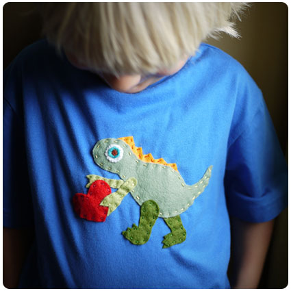 Make a Dinosaur Shirt Tutorial