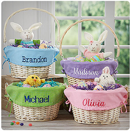 Personalized Willow Easter Basket
