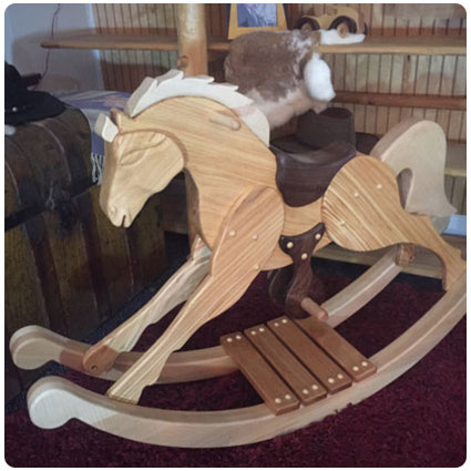 Wooden Rocking Horse is a Handmade
